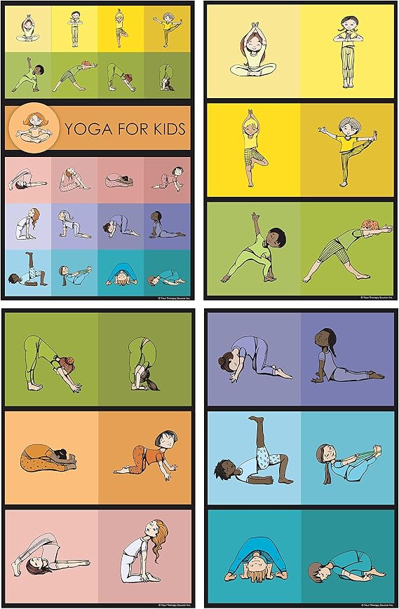 Yoga Posters for Kids - Occupational Therapy, Physical Education, Physical Therapy, Classroom Posters