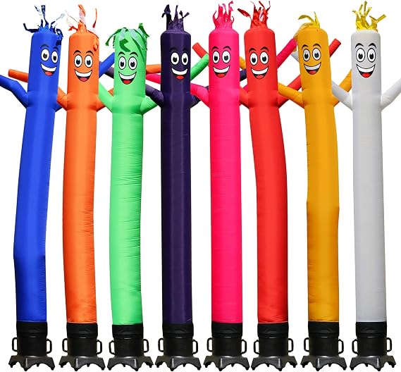 Sky Dancers Inflatable Tube Man Set - 10 Feet Tall Wacky Inflatable Tube Guy with 1/2 HP Blower - Purple