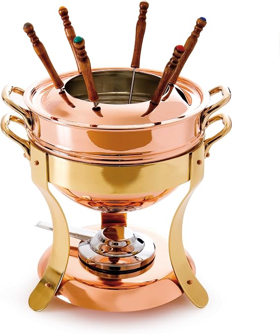 Mauviel M'TRADITION Copper Fondue Set
