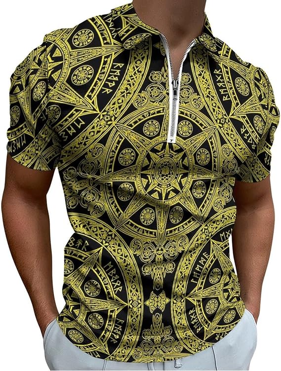 Men's Polo Shirts 2025 Short Sleeve Casual Polo T Shirt Color Block Slim Fit Golf Shirts