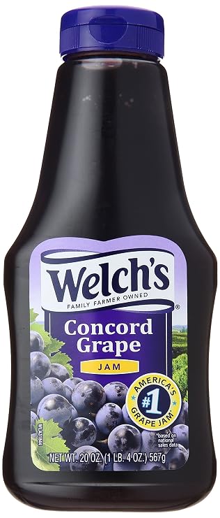 Welch's Squeeze Grape Jam, 20 Oz Bottle