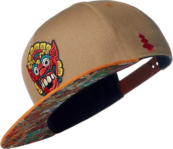 Cadency® Snapback Cap Herren Bali Baseball Kappe Basecap gerader Schirm Premium Qualität Langlebig Einheitsgröße Unisex