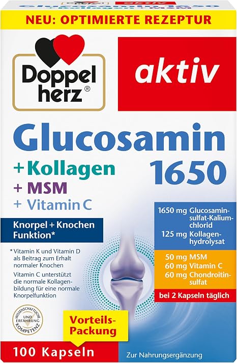 Doppelherz Glucosamine 1650 + Collagen + MSM + Vitamin C