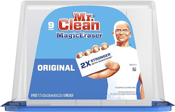 Mr. Clean Magic Eraser Original, Cleaning Pads with Durafoam, 9 Count