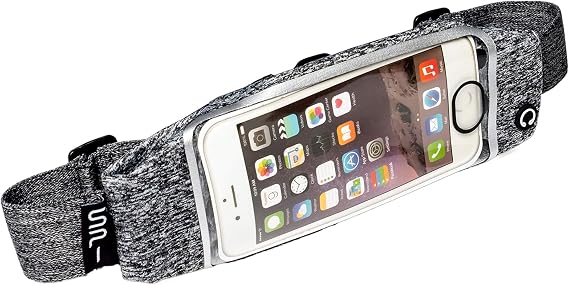 Running Belt with Window Heather Grey