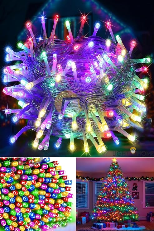 80 LED 10 Metre Pilli Renkli Işık Zinciri Bahçe Balkon Teras Süs Aydınlatma, Dekoratif Peri Led, Parti Düğün Noel Oda Dekoru, Enerji Tasarruflu [Enerji Sınıfı A]