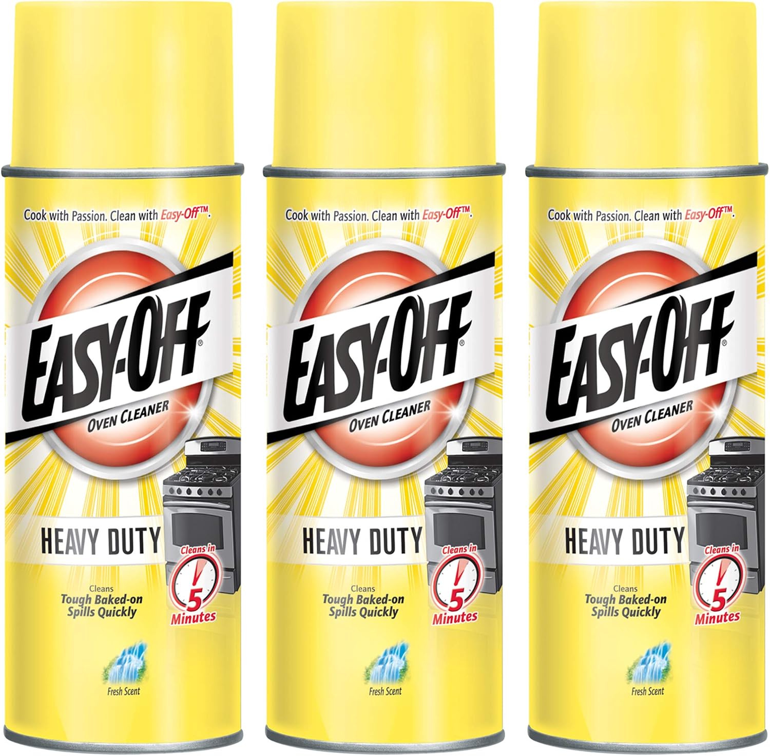 Easy Off Oven Cleaner 14.5oz Aerosol Can Pack of 3