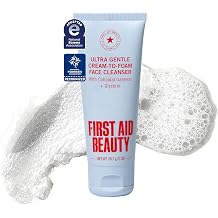Ultra Gentle Cream-to-Foam Pure Facial Cleanser â Makeup Removing Face Cleanser - Face Wash with Colloidal Oatmeal & Glycerin, for Sensitive, Acne & Blemish-Prone Skin, 2 oz 