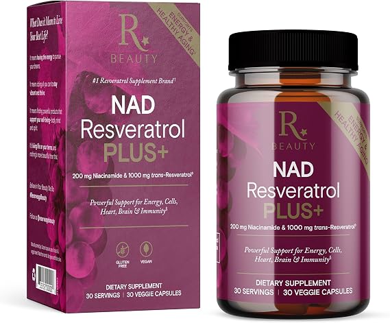Reserveage NAD. Resveratrol Plus 1,000mg