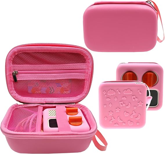 Hard Case and Silicone Cover for Yoto Mini Player (Pink)