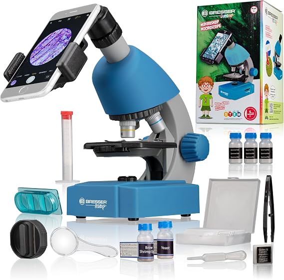 Bresser Junior Microscope 40-640x - Blue