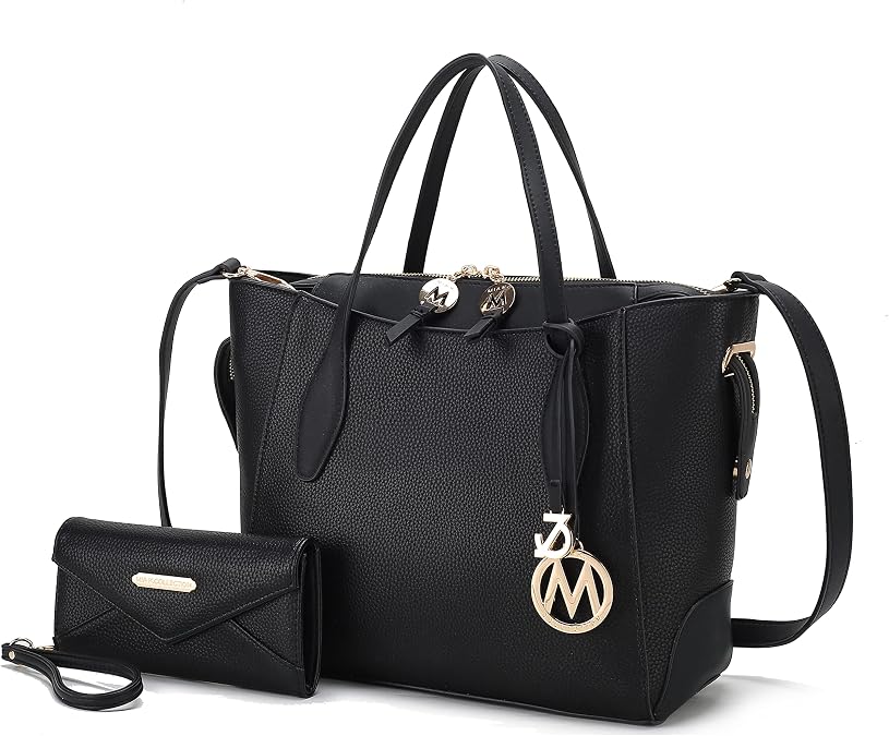 MKF Collection Tote bag for Women with Wristlet Wallet, Vegan Leather Top-Handle Shoulder Handbag Purse by Mia k | with Wristlet Wallet