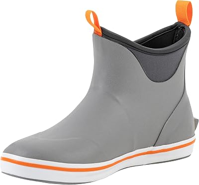 Ubon Womens Ankle Rain Boots, Waterproof Rubber Deck Boots, Short Garden Shoes Non Slip