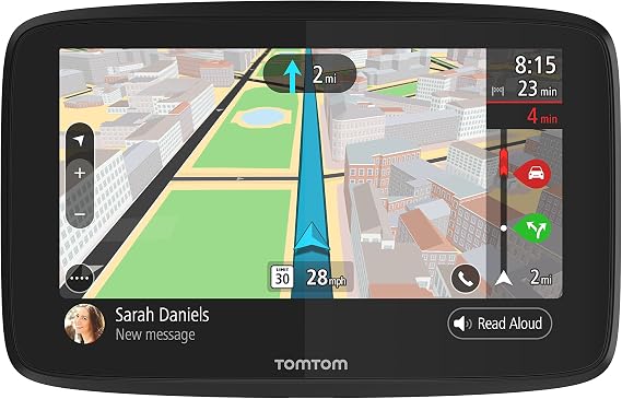 TomTom Go 52 5" GPS Navigation Device with Wi-Fi Real Time Traffic North America with Siri and Google Free Maps Hands-free Calling Smartphone Messaging