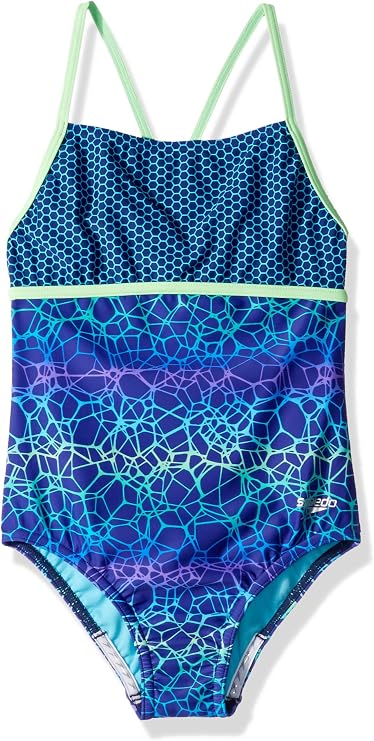 Speedo Girl's Swimsuit One Piece Thin Straps