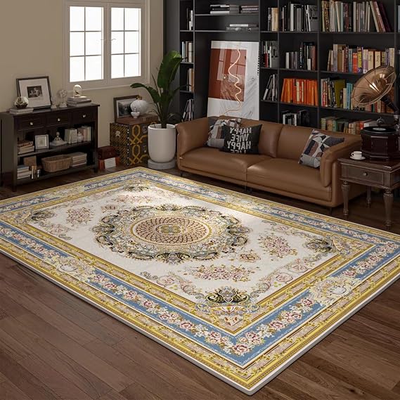 Heated Floor Carpet, Graphene Electric Heated Rug,Large Heated Floor Mats Radiant Floor Heater, Electric Heating Carpet with Adjustable Temperature&Timer,Heating Mat for Bedroom(B,300x200cm)