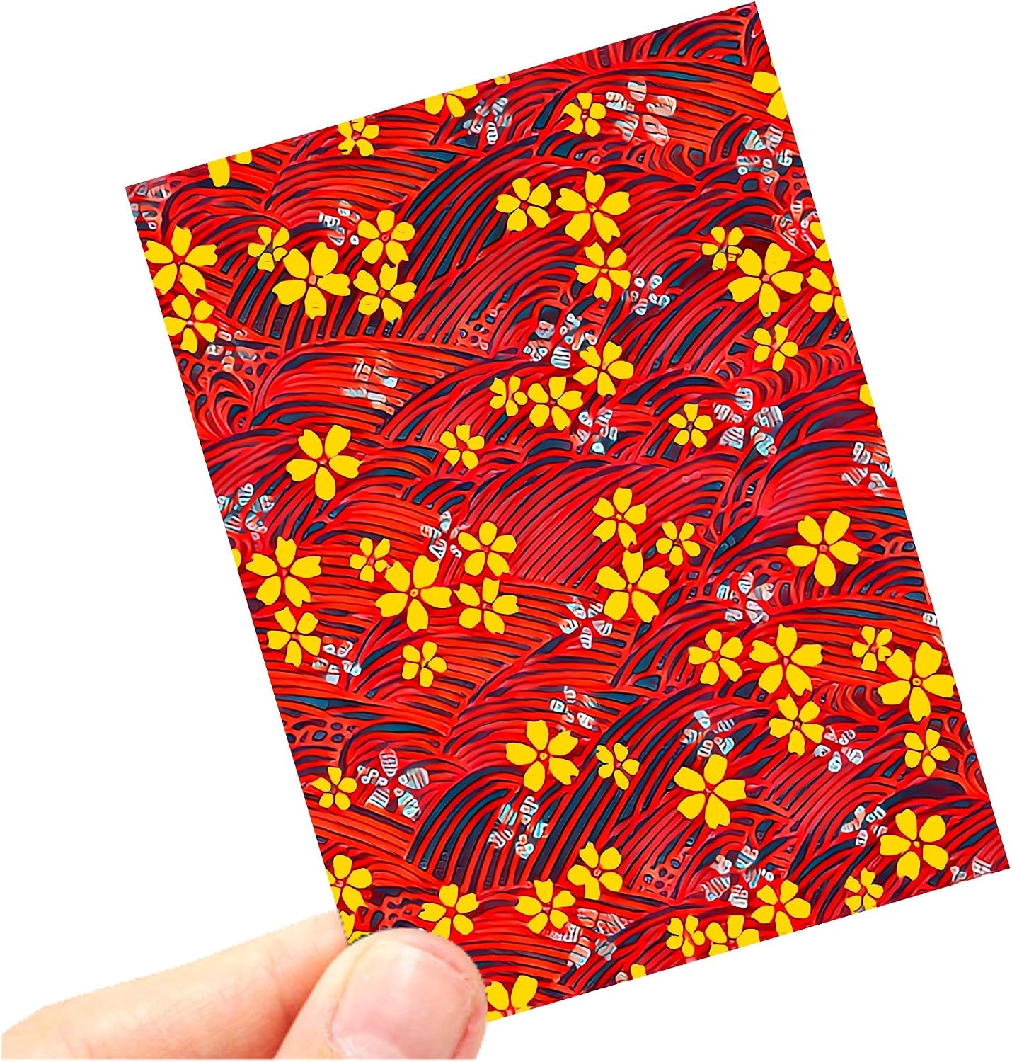 Blood Blossoms Custom Art Card Sleeve Pack of 100 for MTG Magic FaB EDH Commander FaB PTCG TCG Standard Size Sleeves Kimono Sleeve