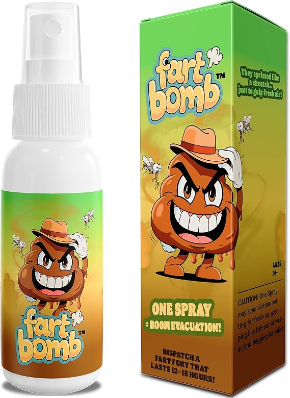 Fart Spray Extra Strong - Fart Bomb 50 ml - Liquid Assfart Spray - Smells Like Really 'Bad' Gas - Stink Bomb - Non Toxic - Hilarious Gag Gifts & Pranks for Adults or Kids