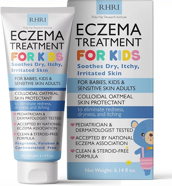 Eczema Cream for Kids with Soothing Hydration for Dry, Red & Irritated Skin