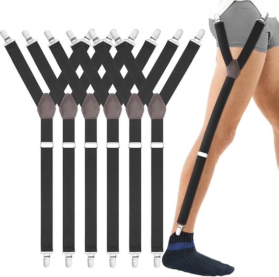 6 Pcs Shirt Stays for Men,Shirt Tucker for Men,Shirt Stays for Men Police,Shirt Garters for Men,Shirt Holders for Men,Mens Shirt Stays,Shirt Suspenders for Men,Suit Accessories Men,Shirt Clip