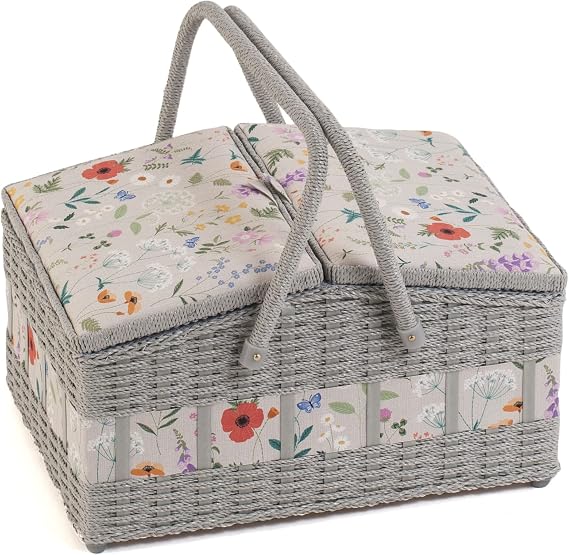 Hobby Gift Large Wicker Sewing Box