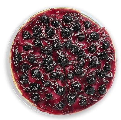 ANDY ANAND CHOCOLATIER Luxurious 9 Blueberry Cheesecake - Handcrafted with Fresh California Cream Cheese, Real Vanilla, and Juicy Blueberries, 2 lbs of Creamy, Decadent Dessert