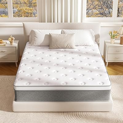 LOHILL 12 Inch Twin XL Mattress, Mattress in a Box for Comfort Sleep & Pressure Relief, Breathable Memory Foam Twin XL Medium Firm Mattresses