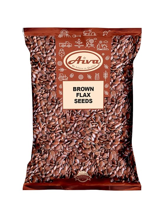 AIVA Flax Seeds 5 lb Whole Raw Flaxseed for Baking, Smoothies, and Snacks, Bulk Packaging