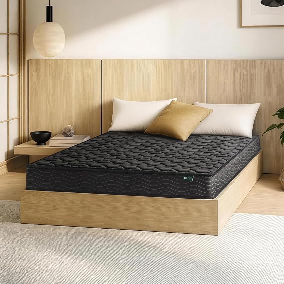 Zinus BASIC Pocket Coil Mattress, Single, Thickness 5.9 Inches 15 cm, Black, 450 Coils, Pressure Relief, Relatively Firm, High Durability | Compression Packed, Bed, Zinus | Japan Authentic Product