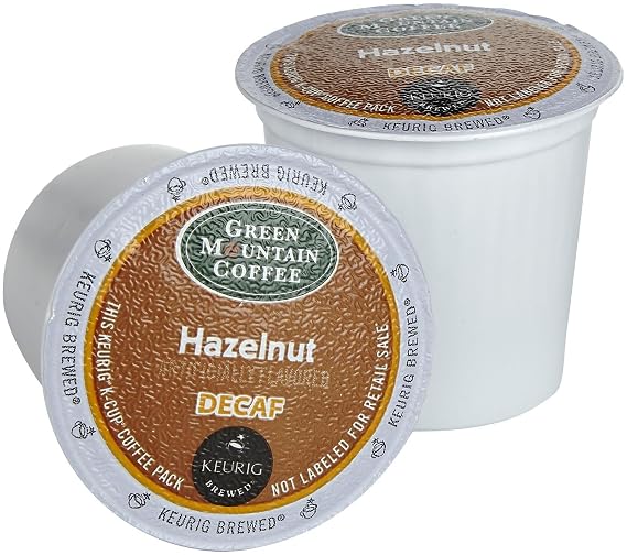 Green Mountain Coffee Hazelnut Decaf K-Cups for Keurig Brewers - 18 K-Cups