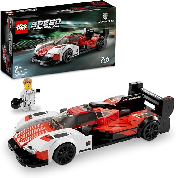 LEGO Speed Champions Porsche 963 Toy, Gift, Birthday, Blocks, Christmas, For Boys, Girls, Children, Ages 9 to 11, Elementary School, Vehicles, Cars, Mini Cars, 76916