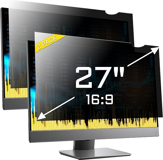 ZYY 2 Pack 27 Inch Computer Privacy Screen Filter (23 9/16 13 1/4)