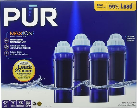 PUR MAXION Replacement Pitcher Filter - 4 PACK