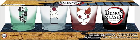 Demon Slayer - Tanjiro 4-Pc. Shot Glass Set