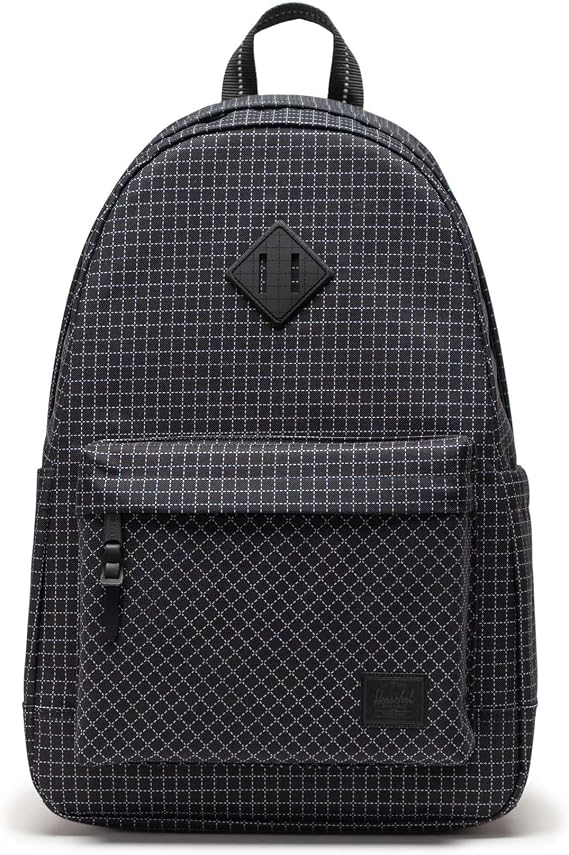 Herschel Supply Co. Heritage Backpack, Grid - Black, Standard-24L