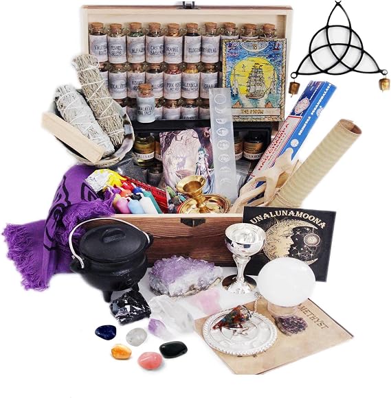 Witchcraft Kit and Herbalism Kit Witchcraft Herbs and Witch Crystals for Witchcraft Alter Kit 109 Wiccan Supplies and Tools