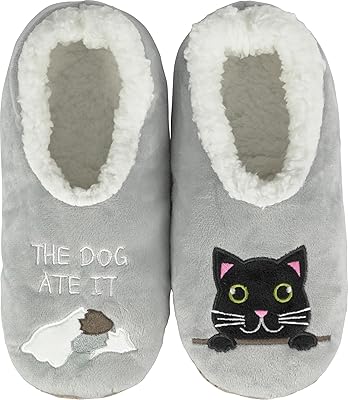 BenSorts Fuzzy Slipper Socks for Women Funny House Slippers with Grips