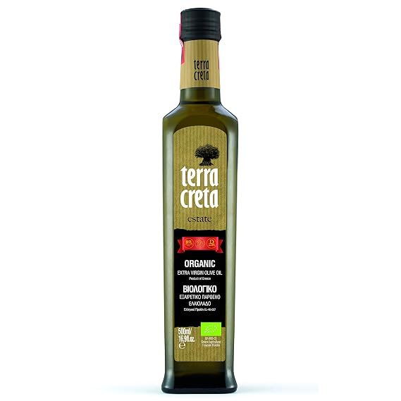 Terra Creta Estate organic extra virgin olive oil 500ml Greece