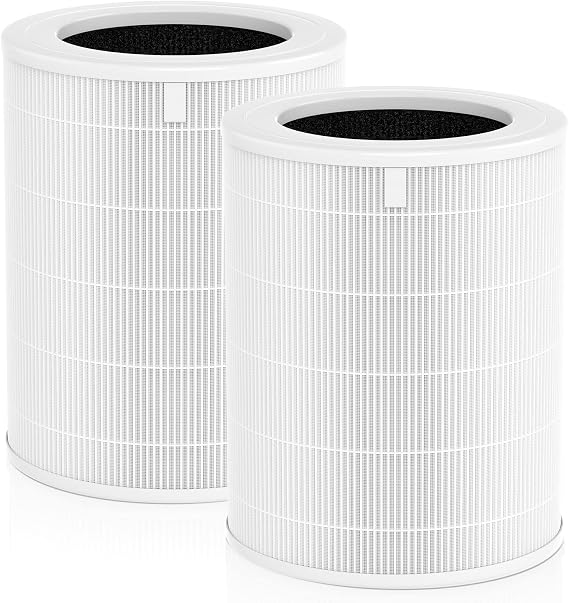Air180 Replacement Filter, Compatible with BISSELL Air180 and BISSELL Air180 Max Air Purifie-r, 3-IN-1 Filtration Compare to 3502 filter, 2 Pack