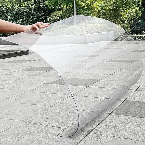 Polycarbonate Roofing Sheet Polycarbonate Greenhouse Panels Polycarbonate Sheets,Clear Acrylic Plastic Sheet,Transparent Shatterproof Outdoor Canopy Roof Carport Frame Replacement Panel,10 Pieces