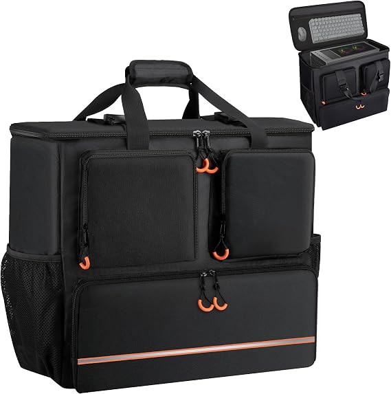 Computer Desktop Tower Large Carrying Case, PC Travel Case