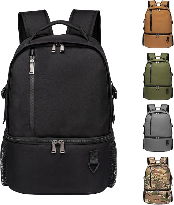 TUGUAN Insulated Cooler Backpack 28L Leakproof Small Cool Bag Rucksack Double Deck Bottom Thermal Compartment 16 Cans Picnic Backpack for Lunch, Beach, Camping
