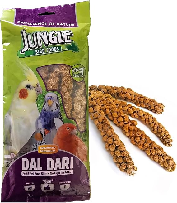 Jungle Kuşlar İçin Doğal Dal Darı 5'li Paket