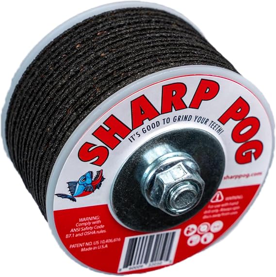 SHARP POG Oscillating Multi-Tool Blade Sharpener, Resharpens Dull Oscillating Blades, Works on all Brands of High Speed Steel Carbon Steel Oscillating Blades and Tools