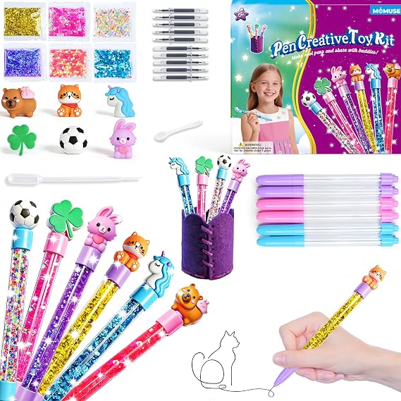 MOMUSE DIY Pen Set with DIY Pen Holder Sewing Kit