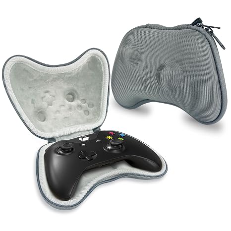 Tiswell Hard Controller Case for Xbox One/Series X/SX / Xbox Elite 2, EVA Carrying Case for Xbox Elite Series 2 Core Wireless Gaming Controller Hard Travel Storage Bag, Grey