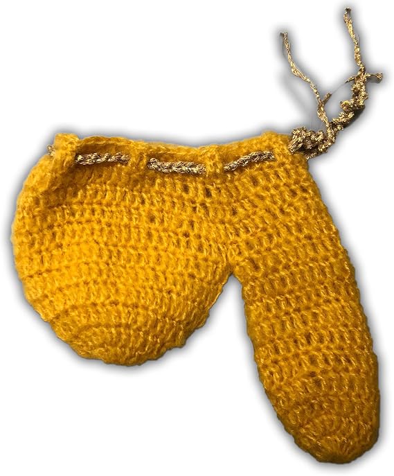 Go Golden Schlong Sweater - Hilarious Holiday Gag Gift for Dad - Funny Winter Underwear - Be Prepared - Mens - Snug - Sweater