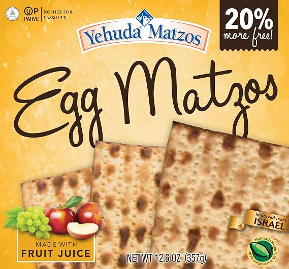 Yehuda Egg Matzo, 12.6oz, Kosher for Passover