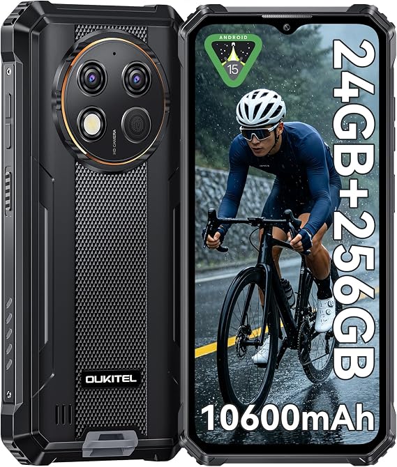 G1 Rugged Smartphone 10600mAh Battery Cell Phone 24GB RAM 256GB ROM
