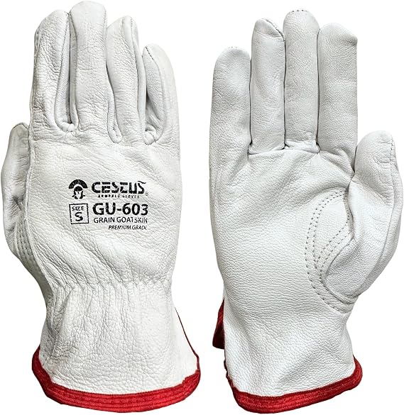 Cestus GU603, Goatskin Leather Work Gloves (1,3,12,120 Pairs)